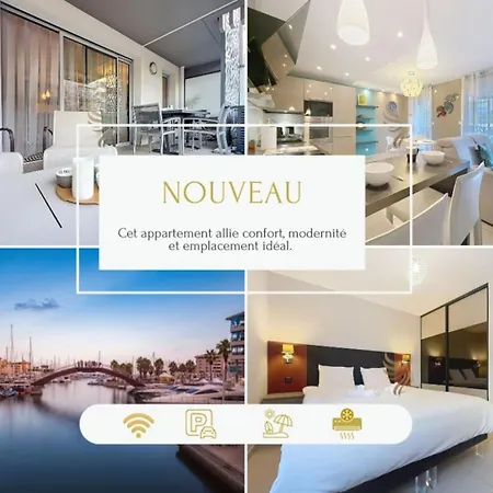 Apartmán Newport Riviera T3, Terrasse, Clim, Garage, Wifi *